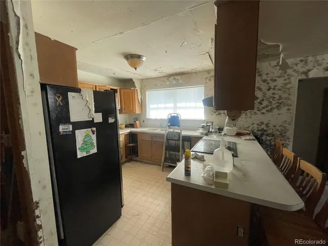 a view of a hallway with staircase