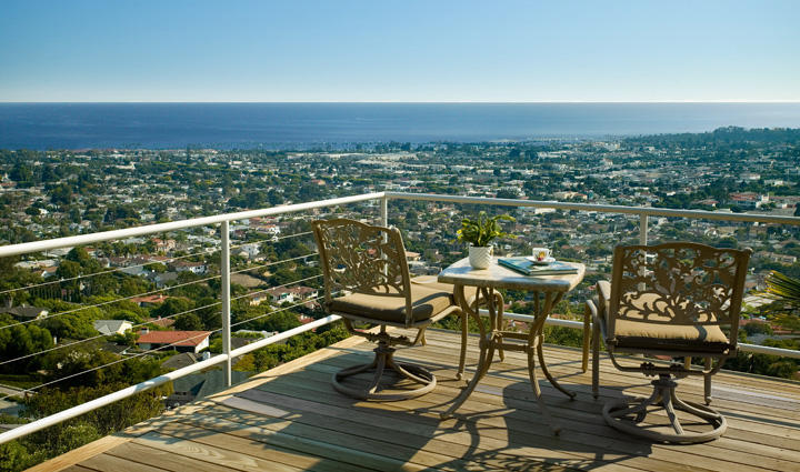 51 Loma Media Road Santa Barbara, CA 93103 - Photo 1 of 6 a view of city from terrace with seating space