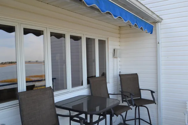 a view of a outdoor seating area