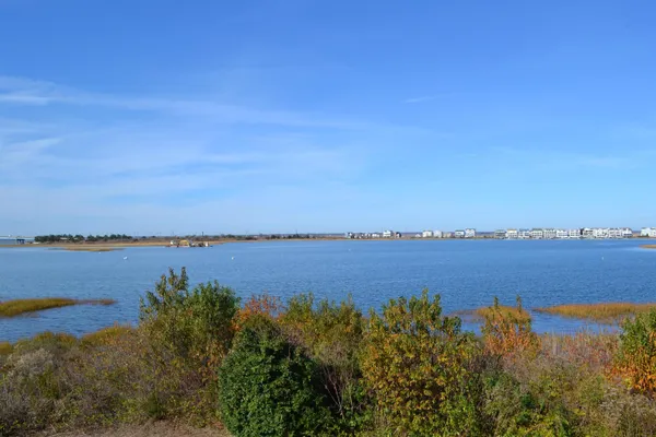 a view of a city and a lake view