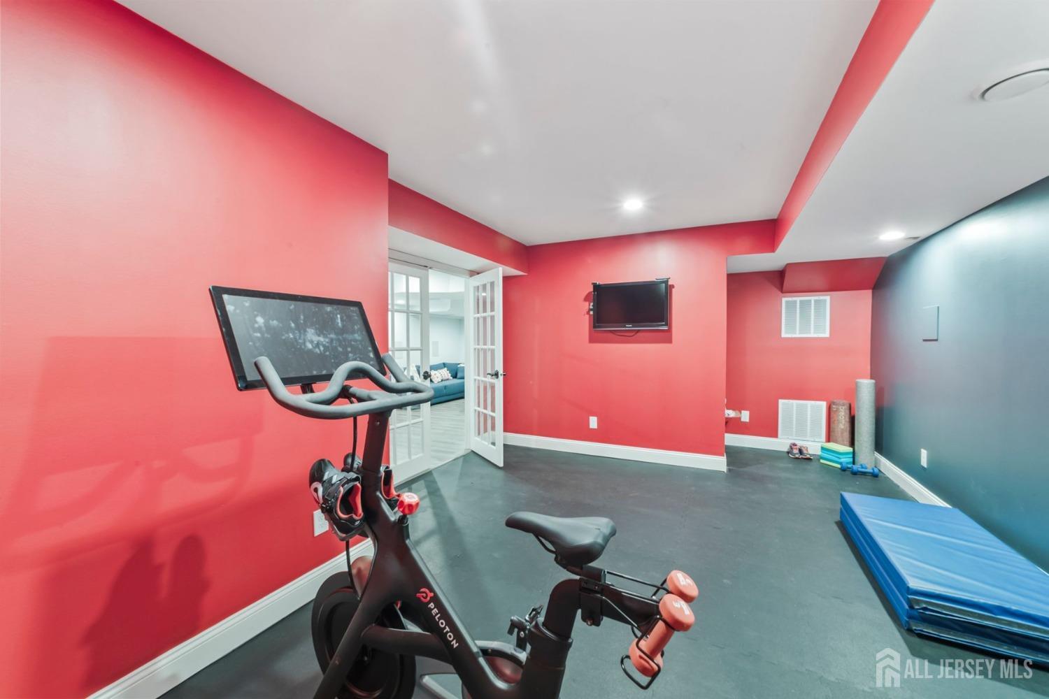 325 Spring Hill Road Skillman, NJ 08558 - Photo 31 of 46 a room with gym equipment