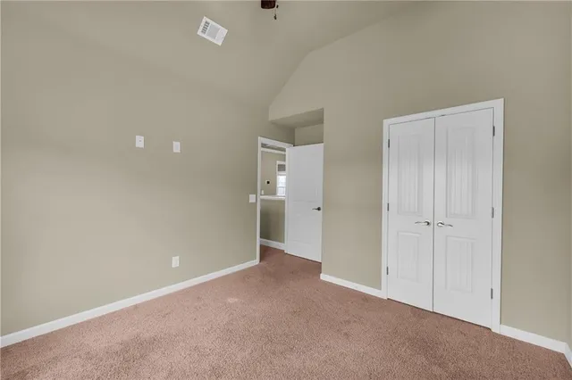 a view of an empty room