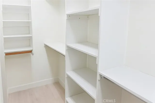 a close view of closet