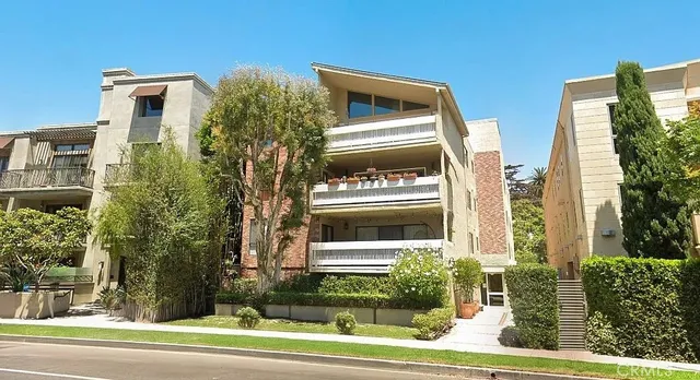 a front view of a building