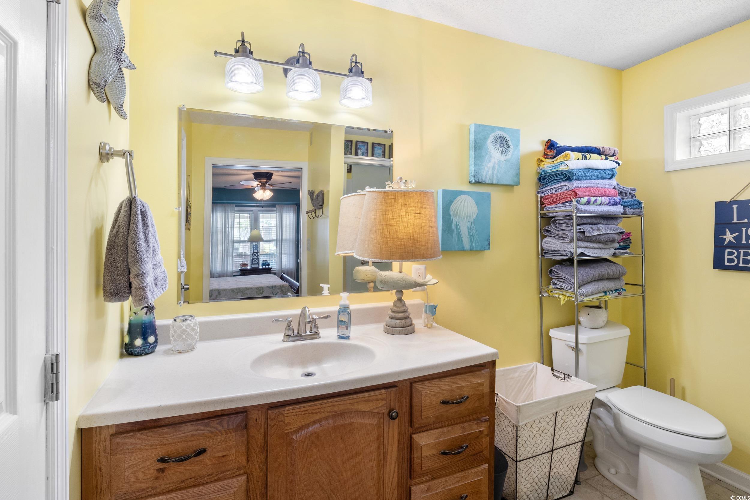 919 Dock Place Murrells Inlet, SC 29576 - Photo 35 of 39 Ensuite bathroom featuring vanity, healthy amount of natural light, and ceiling fan