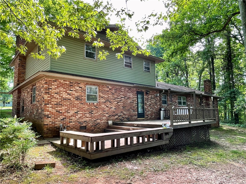318 Hillandale Road Liberty, SC 29657 - Photo 37 of 48 Back Elevation with Deck