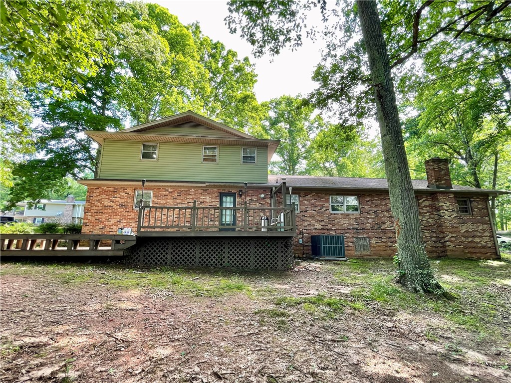 318 Hillandale Road Liberty, SC 29657 - Photo 39 of 48 Back Elevation with Deck