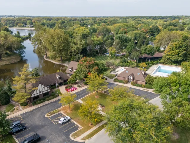 a view of a garden with an outdoor space
