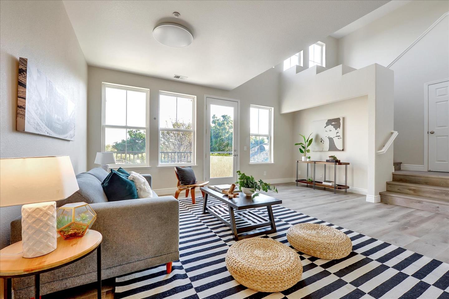2276 Towne Circle Mountain View, CA 94040 - Photo 7 of 37 a living room with furniture and wooden floor