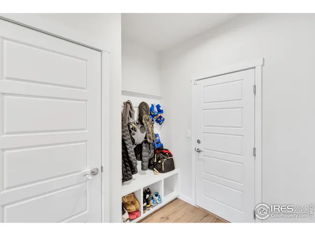 a view of a closet area