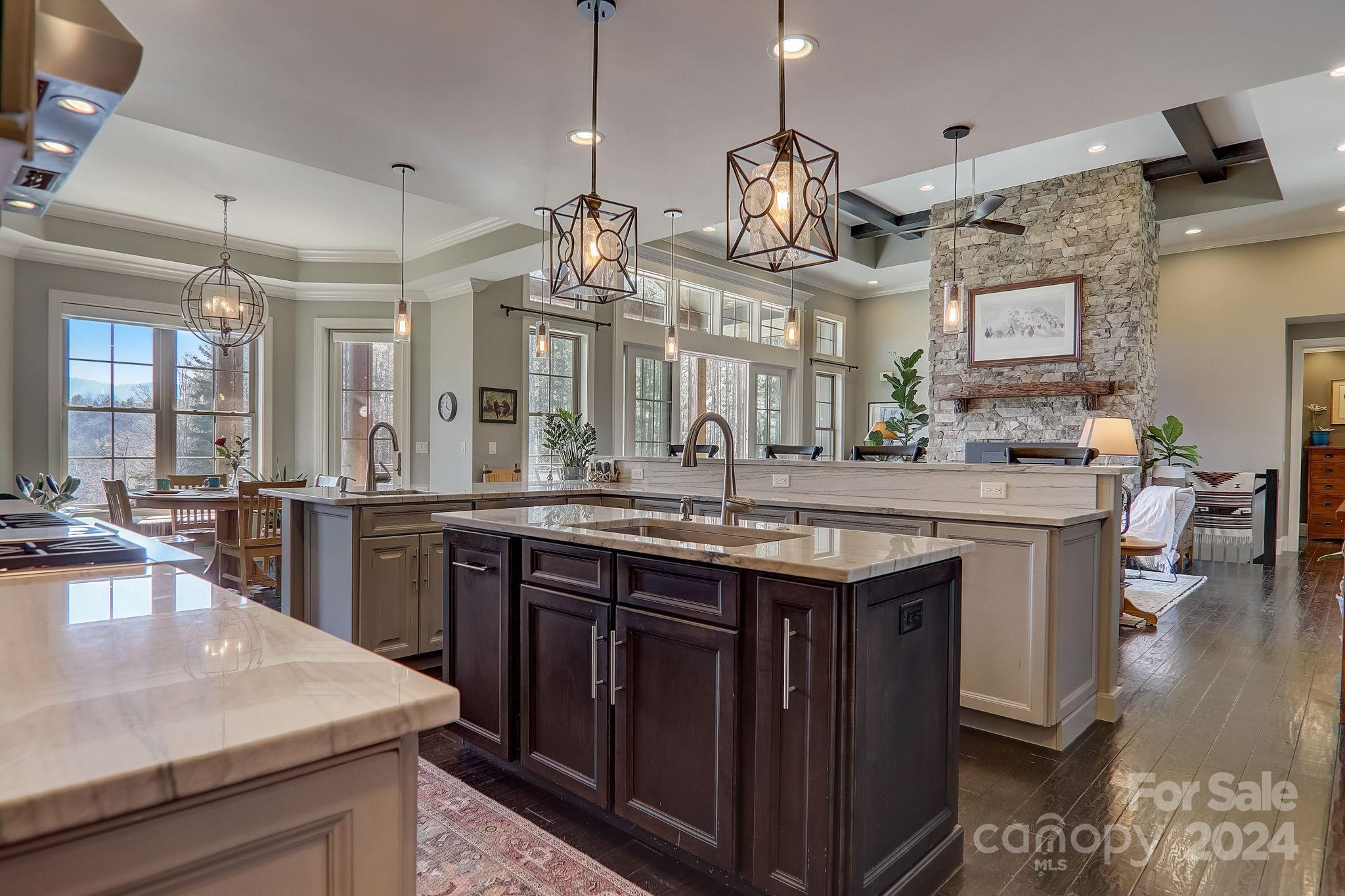 34 Ledgestone Drive Fairview, NC 28730 - Photo 20 of 47 a kitchen with a sink stove and wooden floor