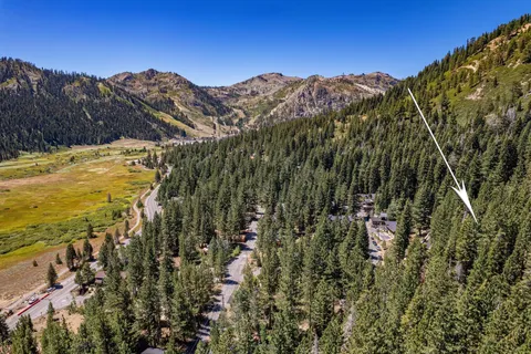 a view of a sky from a building