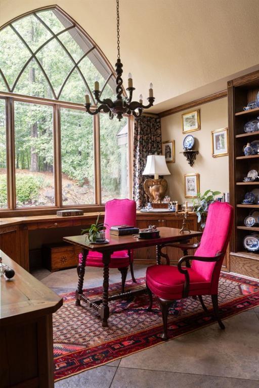 114 Lees Lake Road Fayetteville, GA 30214 - Photo 29 of 67 a living room with furniture and floor to ceiling windows