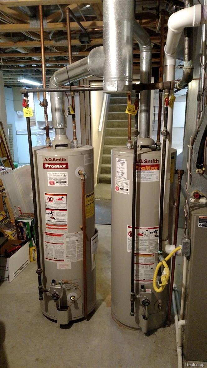 3124 Fairgrove Terrace, Unit 67 Rochester, MI 48309 - Photo 45 of 46 Dbl Gas Hot Water Tanks