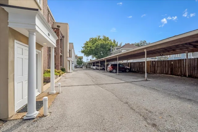 a view of a house with a street