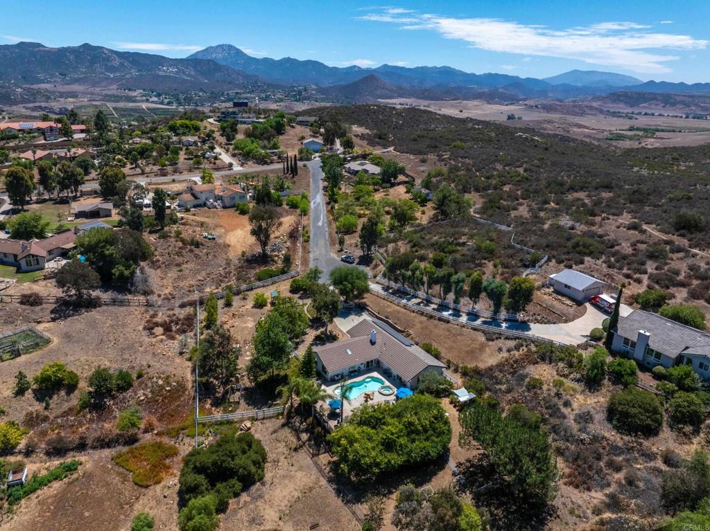 13995 Whispering Meadows Lane Jamul, CA 91935 - Photo 61 of 62 an aerial view of residential house and mountain