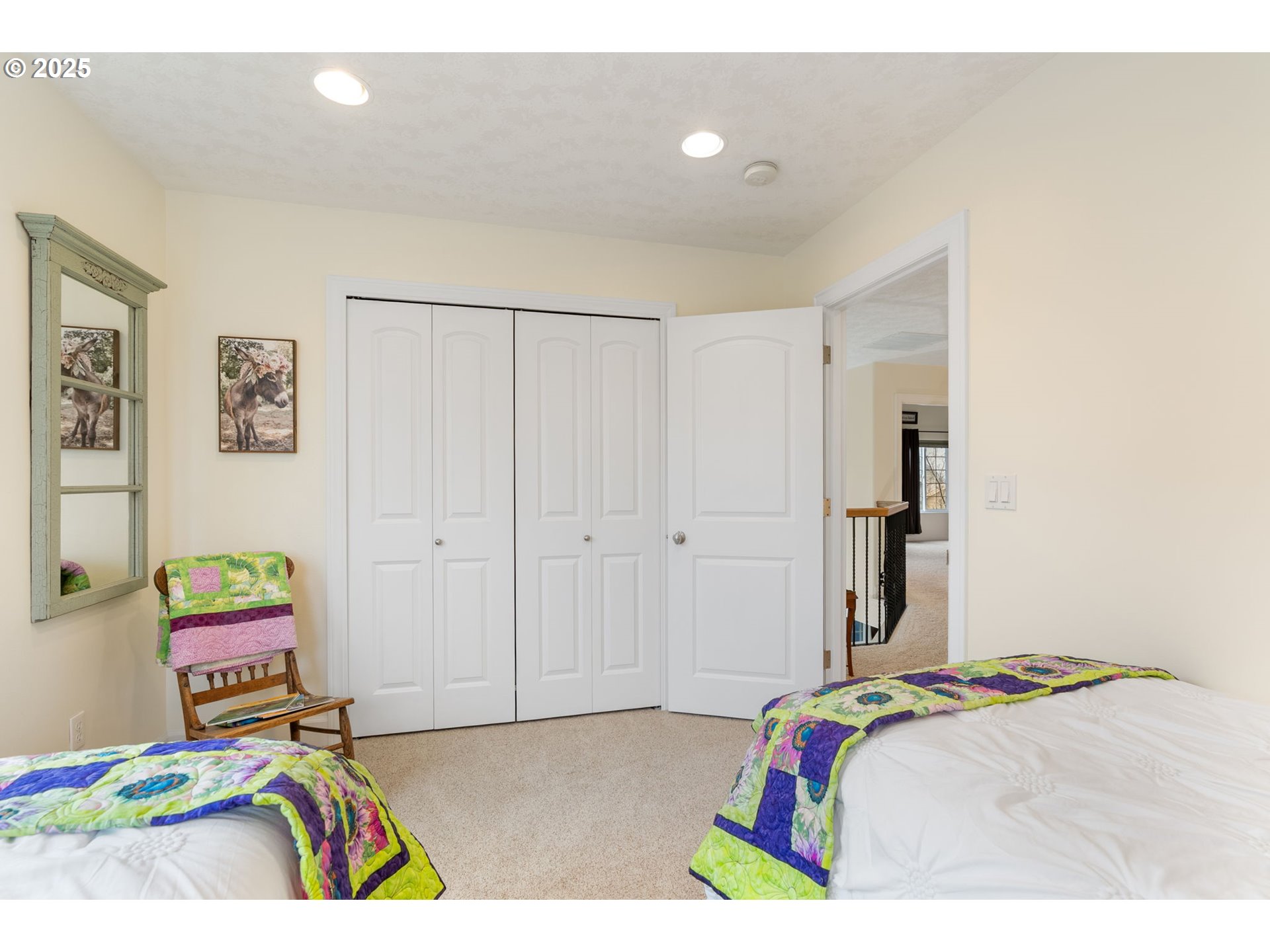 948 28th Street Hood River, OR 97031 - Photo 30 of 46 a bedroom with a bed and painting on the wall