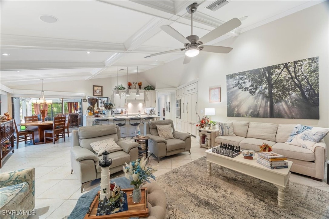 19 Winewood Court Fort Myers, FL 33919 - Photo 8 of 42 a living room with furniture and a large window