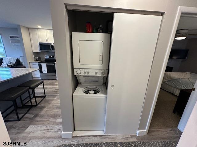 251 4th Street South, Unit 9 Brigantine, NJ 08203 - Photo 11 of 19 a view of a storage and utility room with washer and dryer