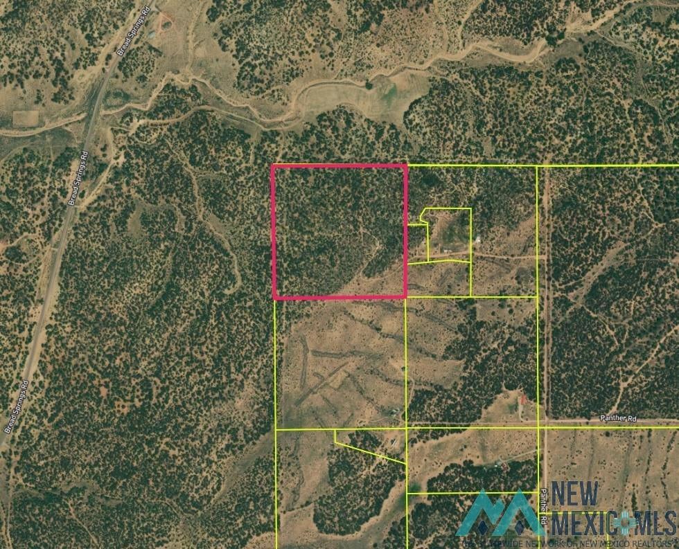 0 Panther Road Gallup, NM 87301 - Photo 1 of 19 Aerial view of property's location featuring property parcel outlined