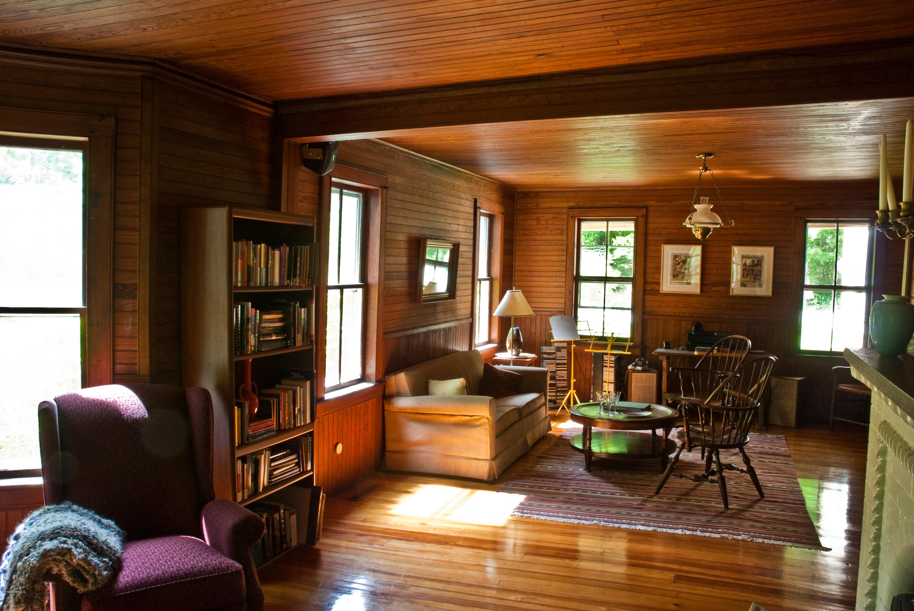 22 Bidwell Road Monterey, MA 01245 - Photo 34 of 46 a living room with furniture rug and wooden floor