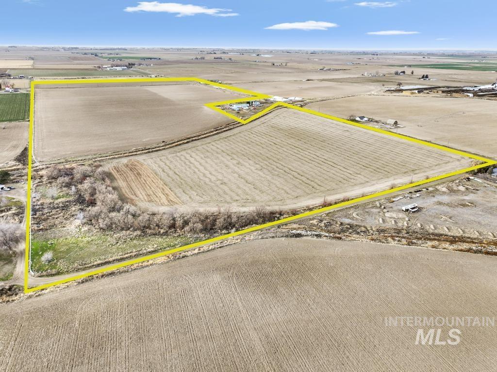 3900 North (77 /- Acres) Filer, ID 83328 - Photo 1 of 30 Overview of rural landscape featuring property parcel outlined