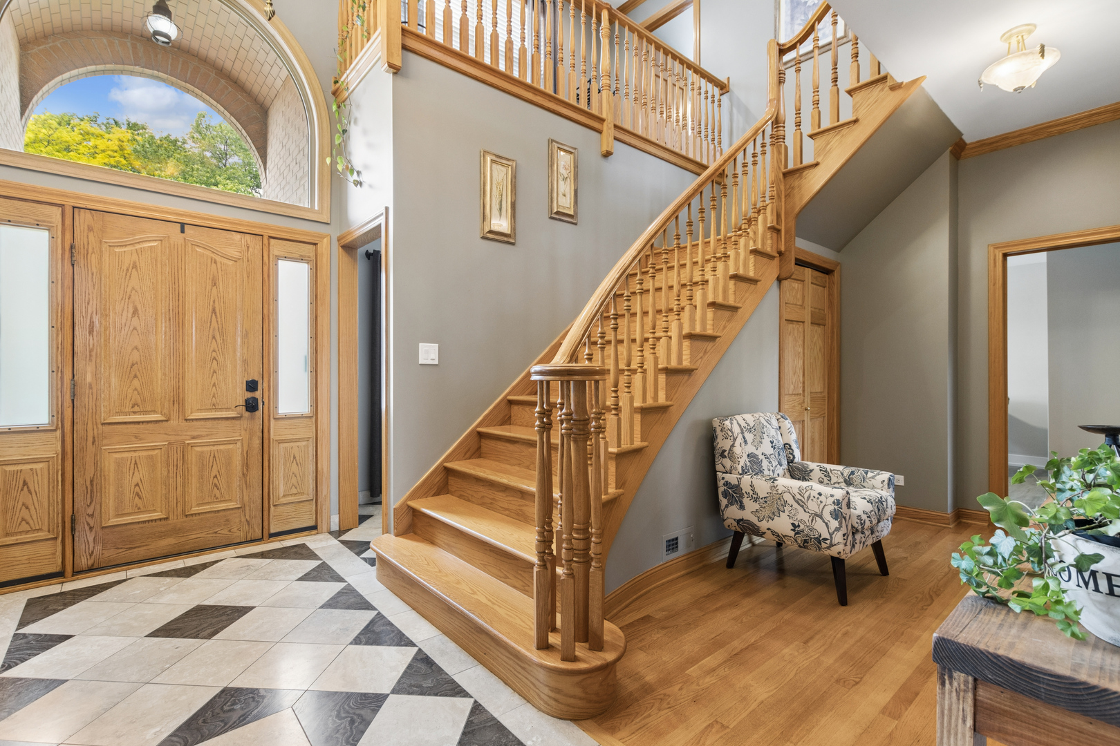 7911 West Rascher Avenue Chicago, IL 60656 - Photo 6 of 39 a view of entryway and hall with wooden floor