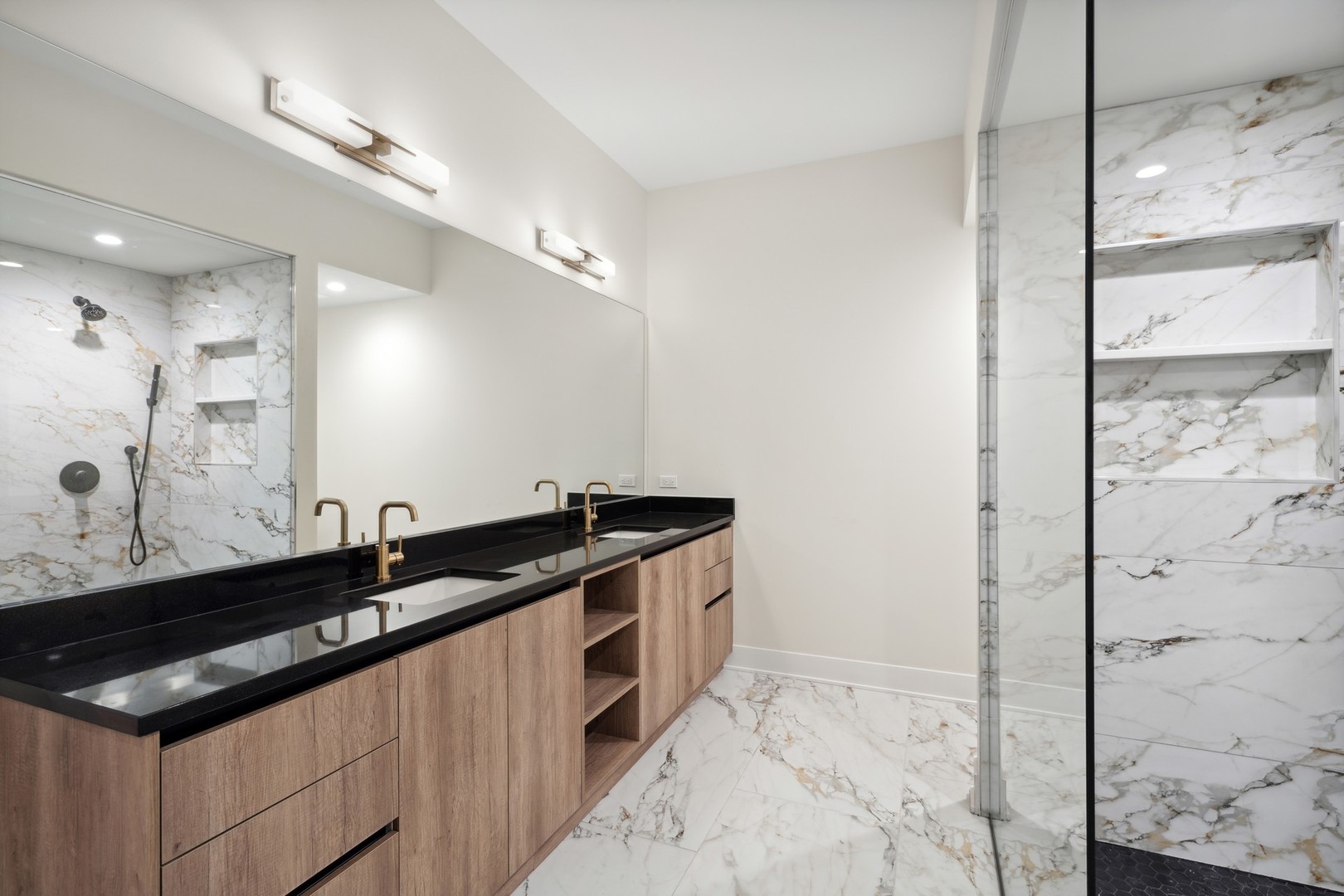 232 South Green Street, Unit 3S Chicago, IL 60607 - Photo 12 of 23 a granite counter top a refrigerator and a sink