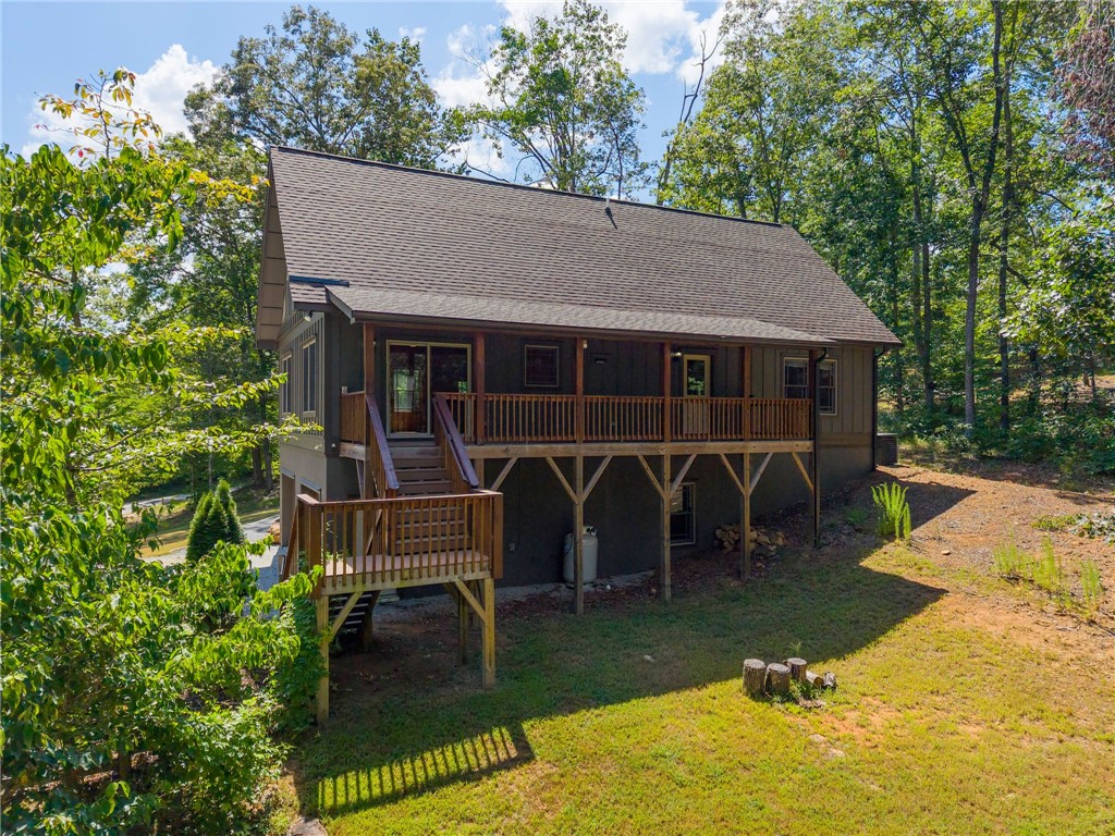 711 Scharlin Drive Pickens, SC 29671 - Photo 37 of 50 Back View with Spacious Deck