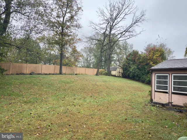 a view of a backyard with a garden