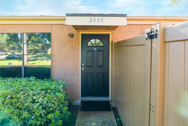 a view of a entryway door of the house
