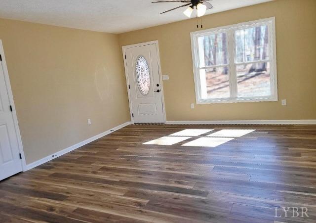 2329 Stonewall Road Concord, VA 24538 - Photo 2 of 15 a view of empty room with wooden floor and fan