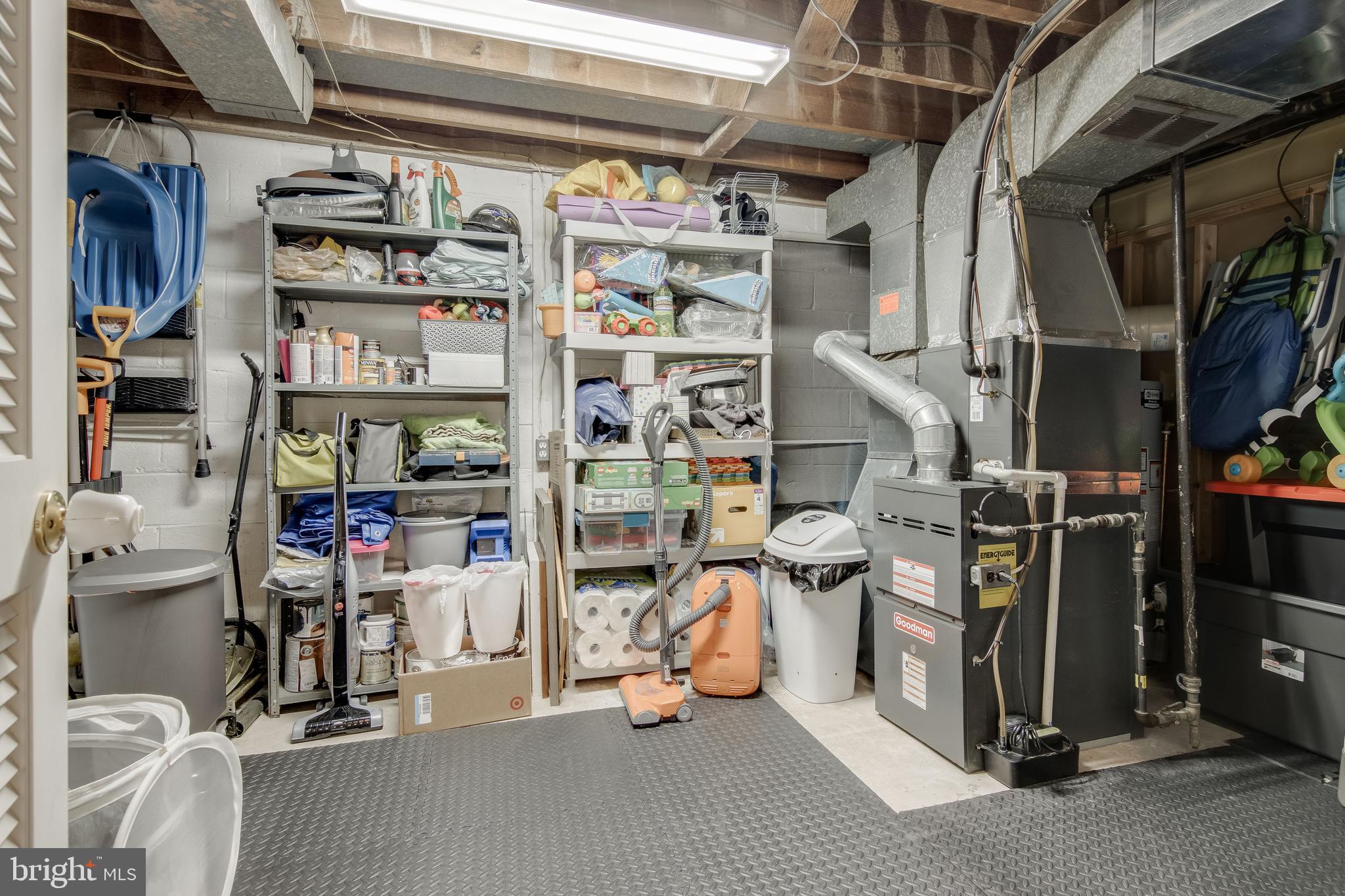 7136 Heathfield Road Baltimore, MD 21212 - Photo 36 of 44 Unfinished basement storage area