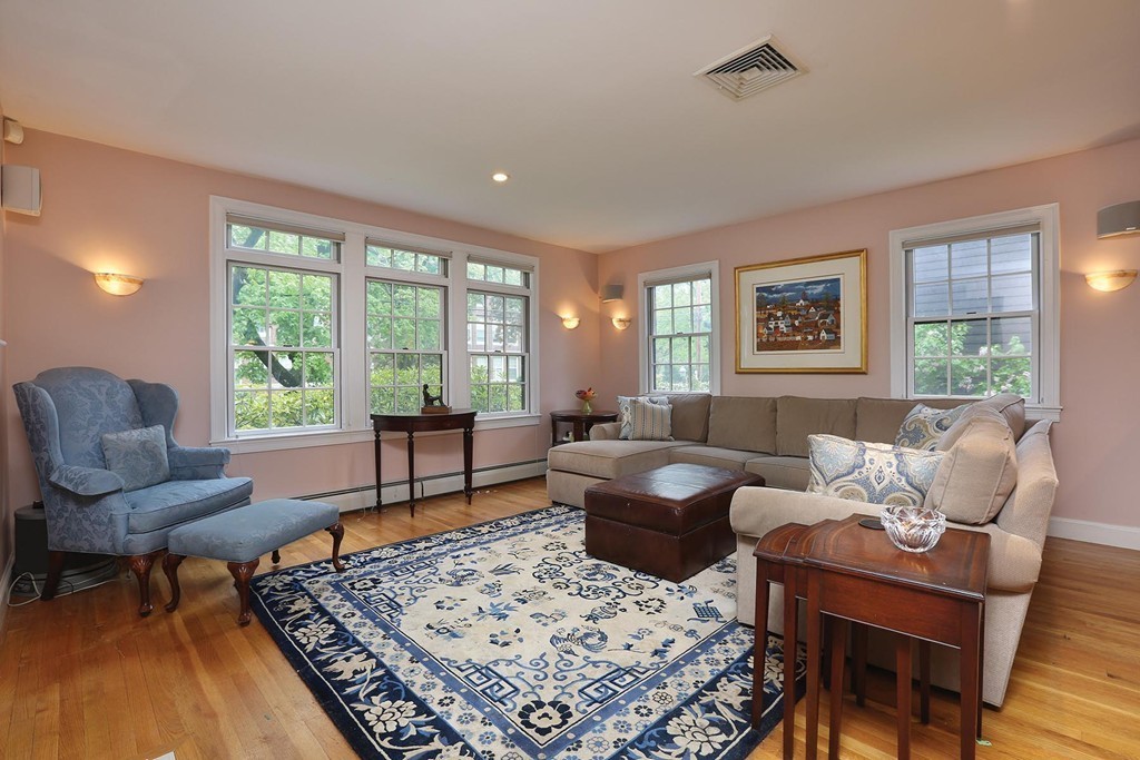 26 Rowena Road Newton, MA 02459 - Photo 4 of 9 a living room with furniture and a rug
