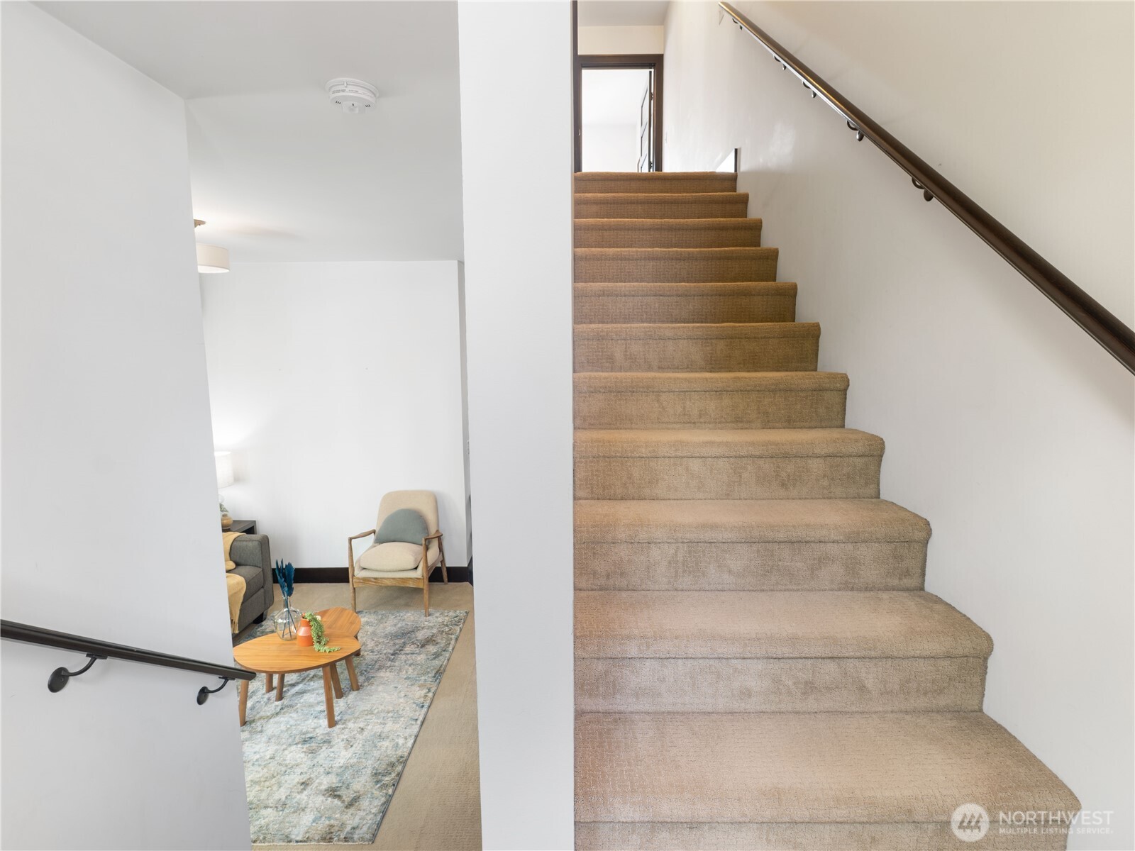 2019 Cornwall Avenue Bellingham, WA 98225 - Photo 20 of 40 a view of staircase with white walls