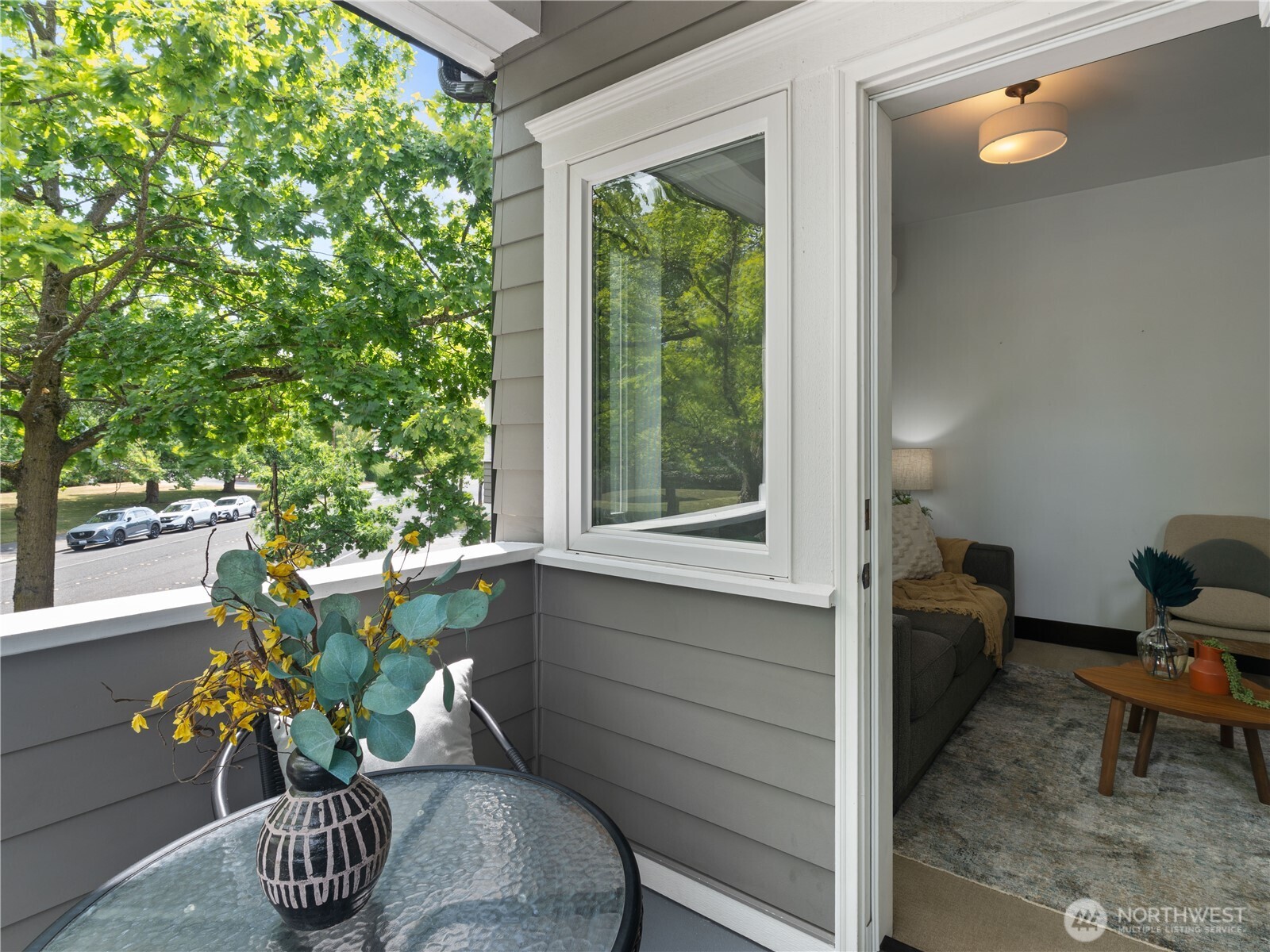 2019 Cornwall Avenue Bellingham, WA 98225 - Photo 6 of 40 a room with a couch and a potted plant