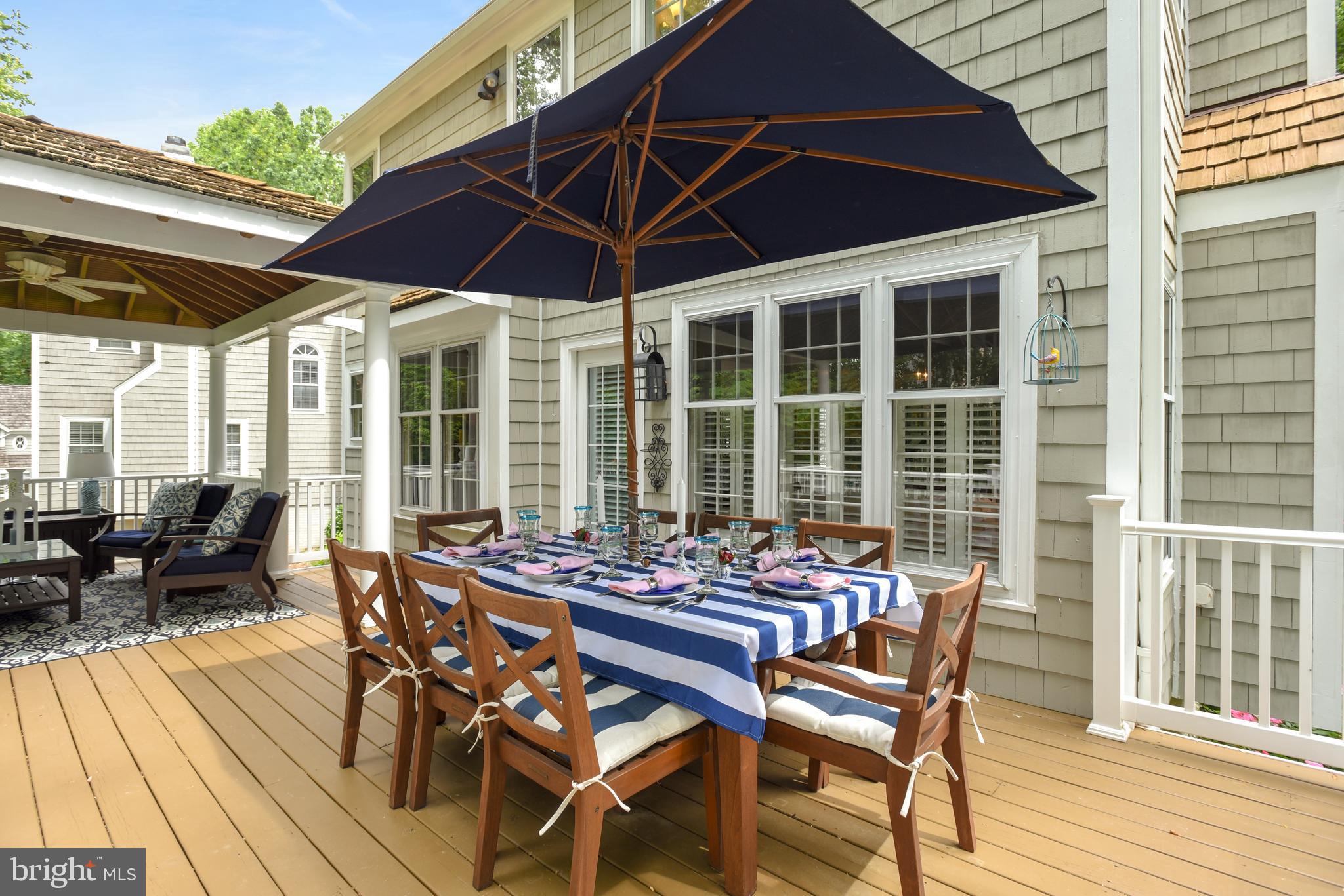 11629 Springhouse Place Reston, VA 20194 - Photo 40 of 68 Rear Covered Porch & Deck, Upper Level