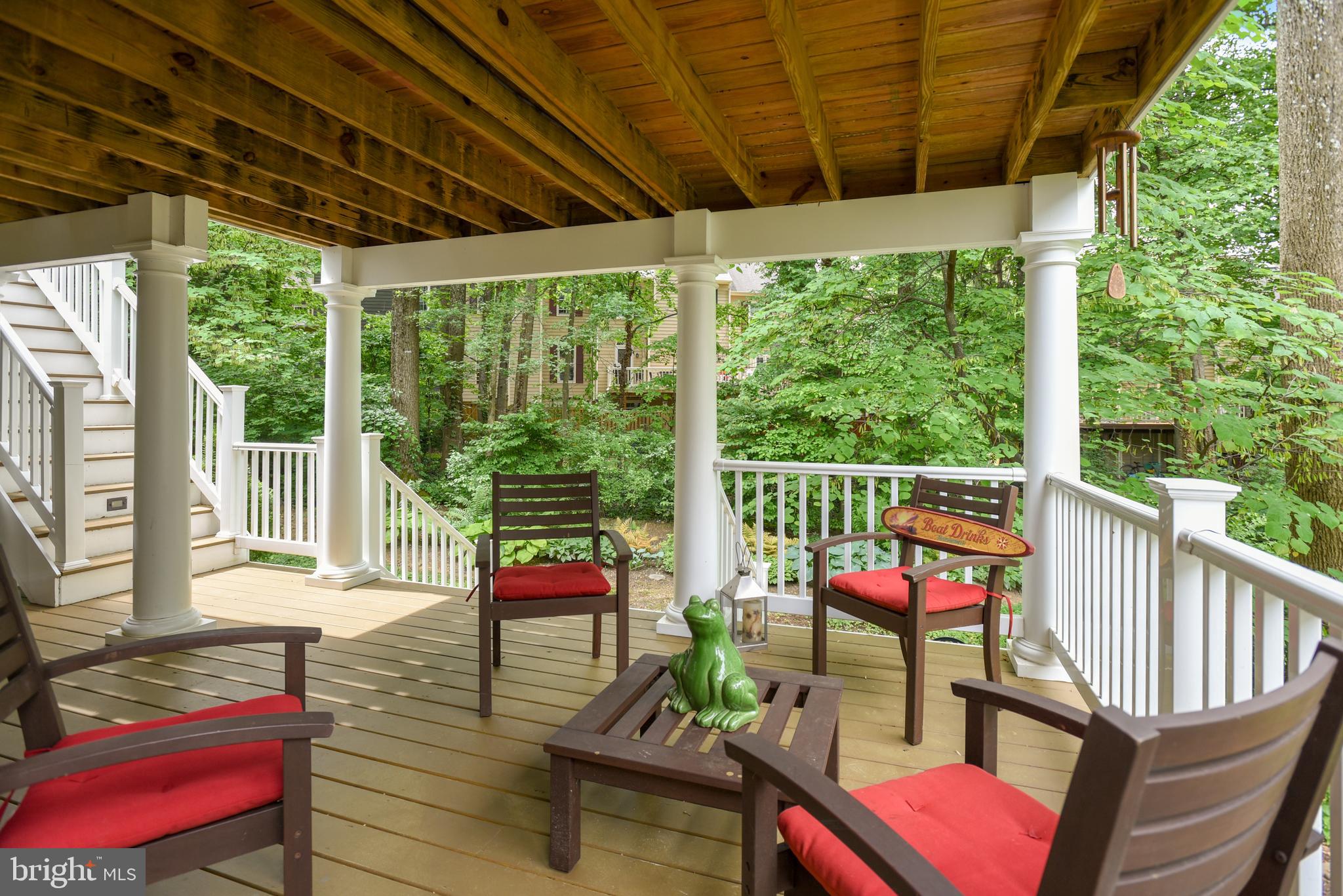 11629 Springhouse Place Reston, VA 20194 - Photo 8 of 68 Rear Covered Porch & Deck, Lower Level