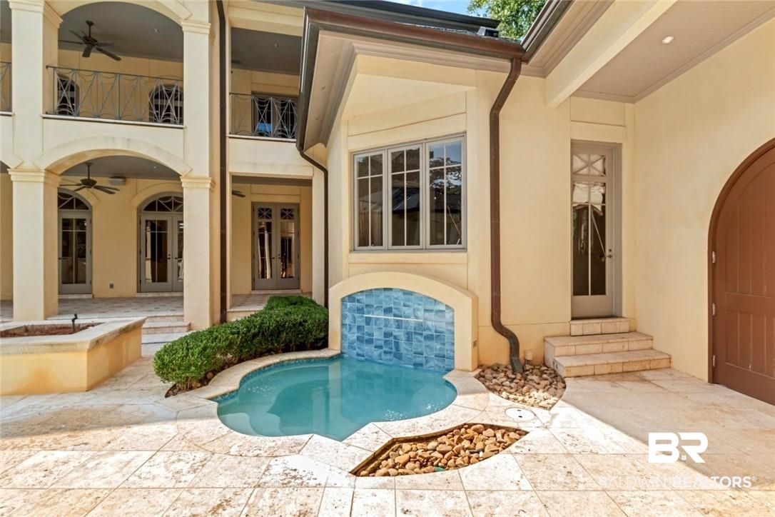 4 Chancery Court Mobile, AL 36608 - Photo 40 of 54 View of pool with a patio and ceiling fan