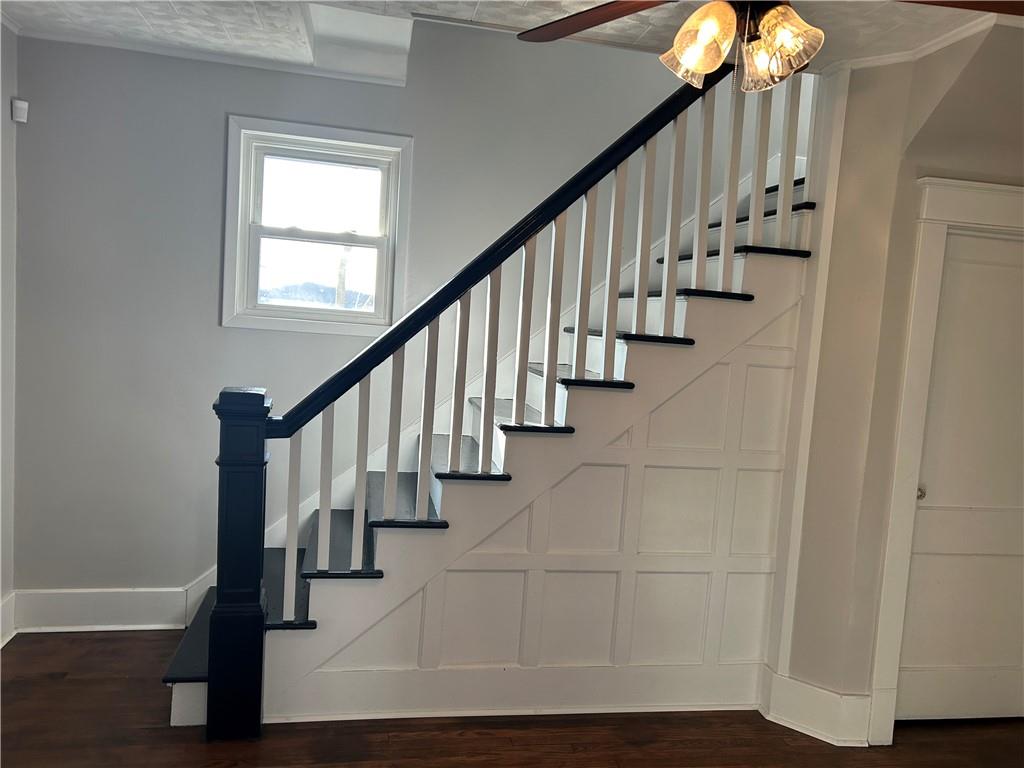230 Maple Street Everson, PA 15631 - Photo 24 of 32 a view of entryway and hall with wooden floor