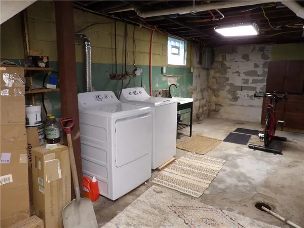 a room with storage and utility