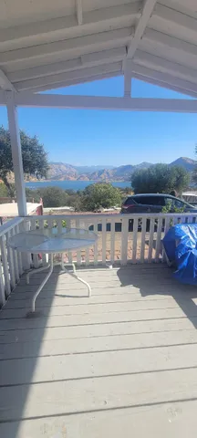 a view of a terrace with seating space