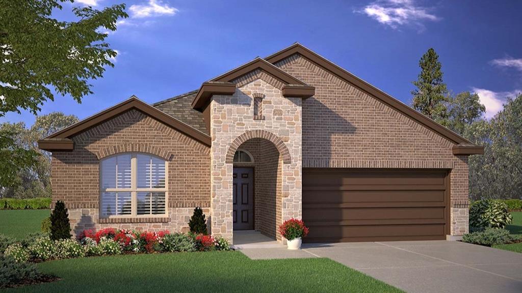 15933 Stableford Road Fort Worth, TX 76247 - Photo 27 of 30 Front Elevation-D.R. Horton's Blanco floor plan elevation B-All Home and community information, including pricing, included features, terms, availability and amenities, are subject to change at any time without notice or obligation. All Drawings, pictures, photographs, video, square footages, floor plans, elevations, features, colors and sizes are approximate for illustration purposes only and will vary from the homes as built.