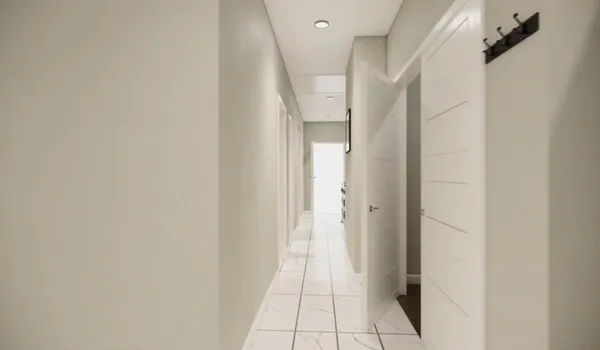 a view of a hallway