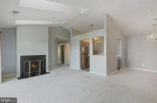 a view of a livingroom with a fireplace