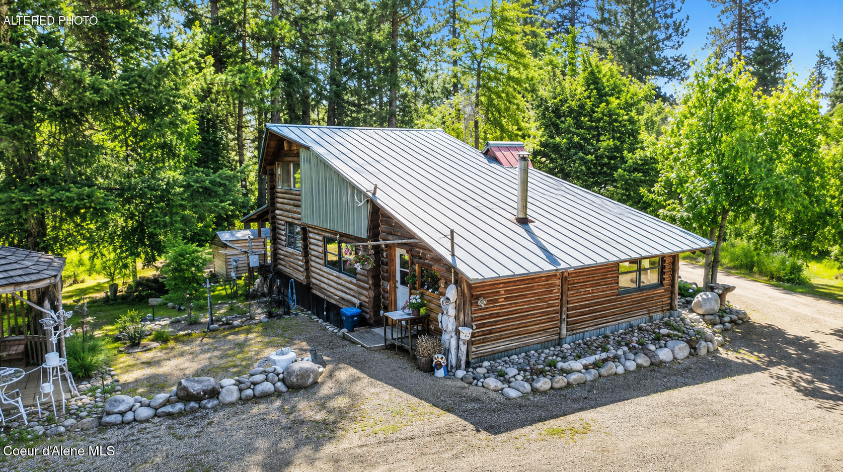 13227 West Elder Road Worley, ID 83876 - Photo 4 of 42 Log Cabin Side
