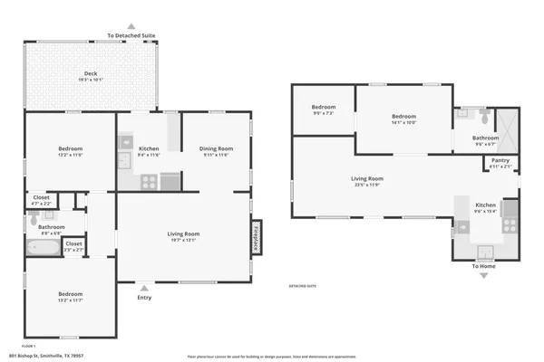 $1,250 | 801 1/2 Bishop Street, Smithville, TX 78957