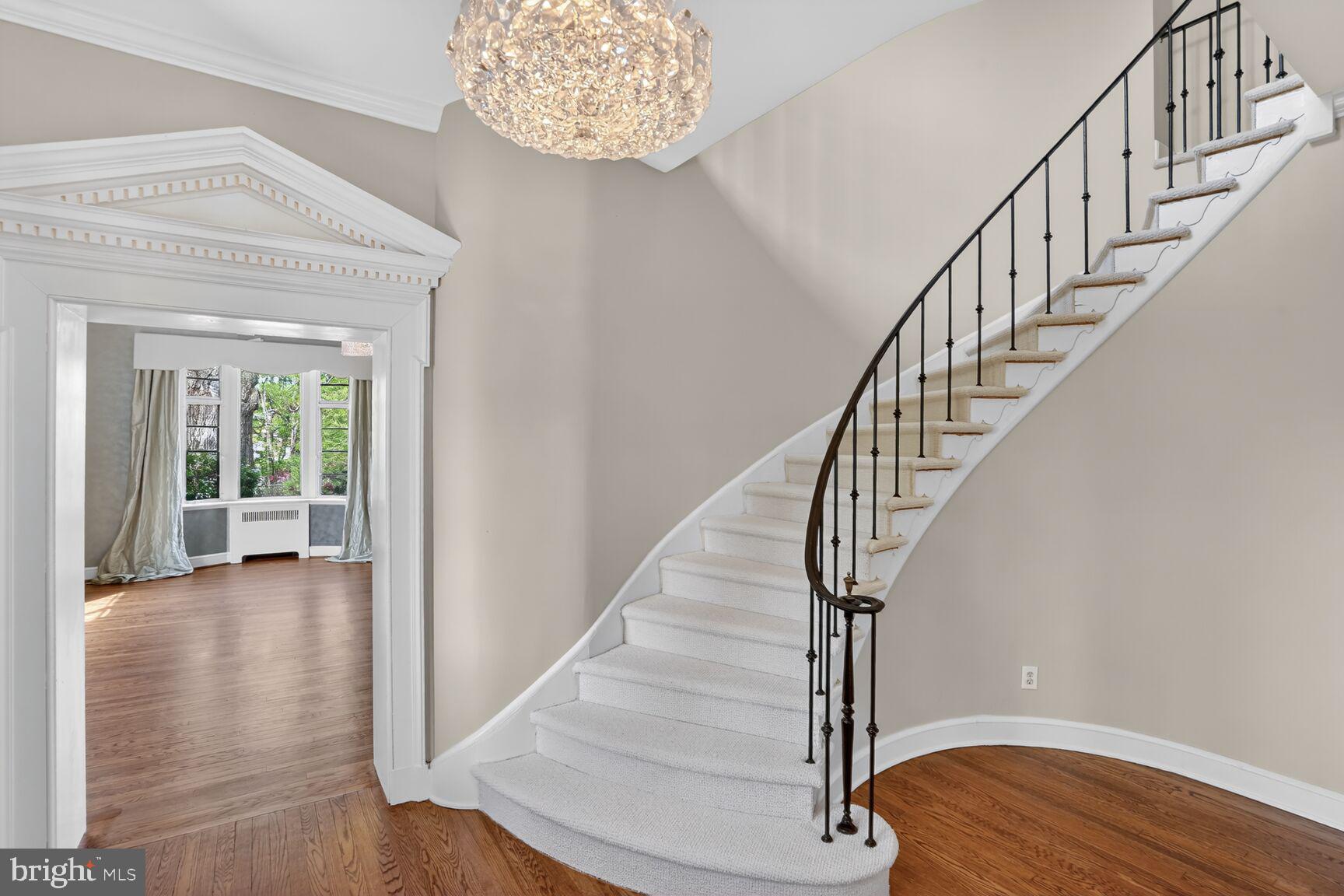 5553 Little Falls Road Arlington, VA 22207 - Photo 12 of 53 Elegant Stairway