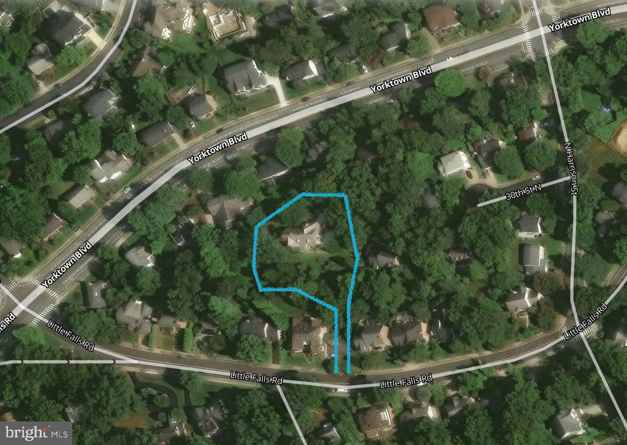 5553 Little Falls Road Arlington, VA 22207 - Photo 9 of 53 Map Two with Property Lines