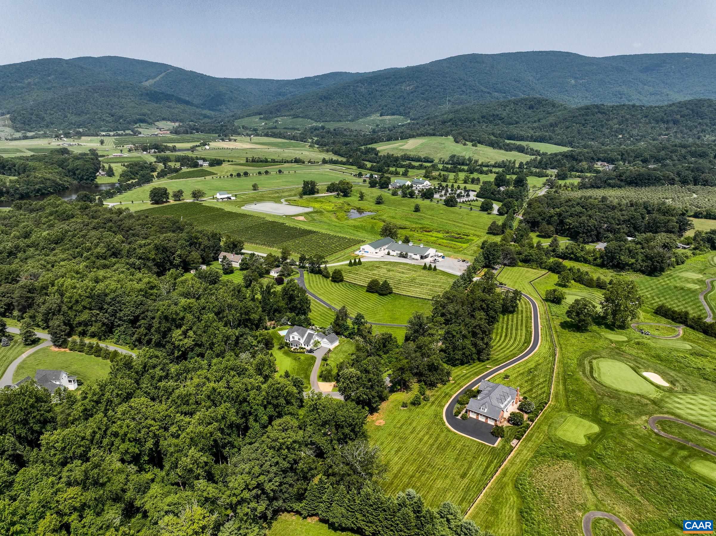 801 Half Mile Branch Road Crozet, VA 22932 - Photo 1 of 69 a view of a lush green hillside and houses